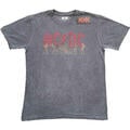 AC/DC Vintage Silhouettes Charcoal Grey M Camiseta de manga corta
