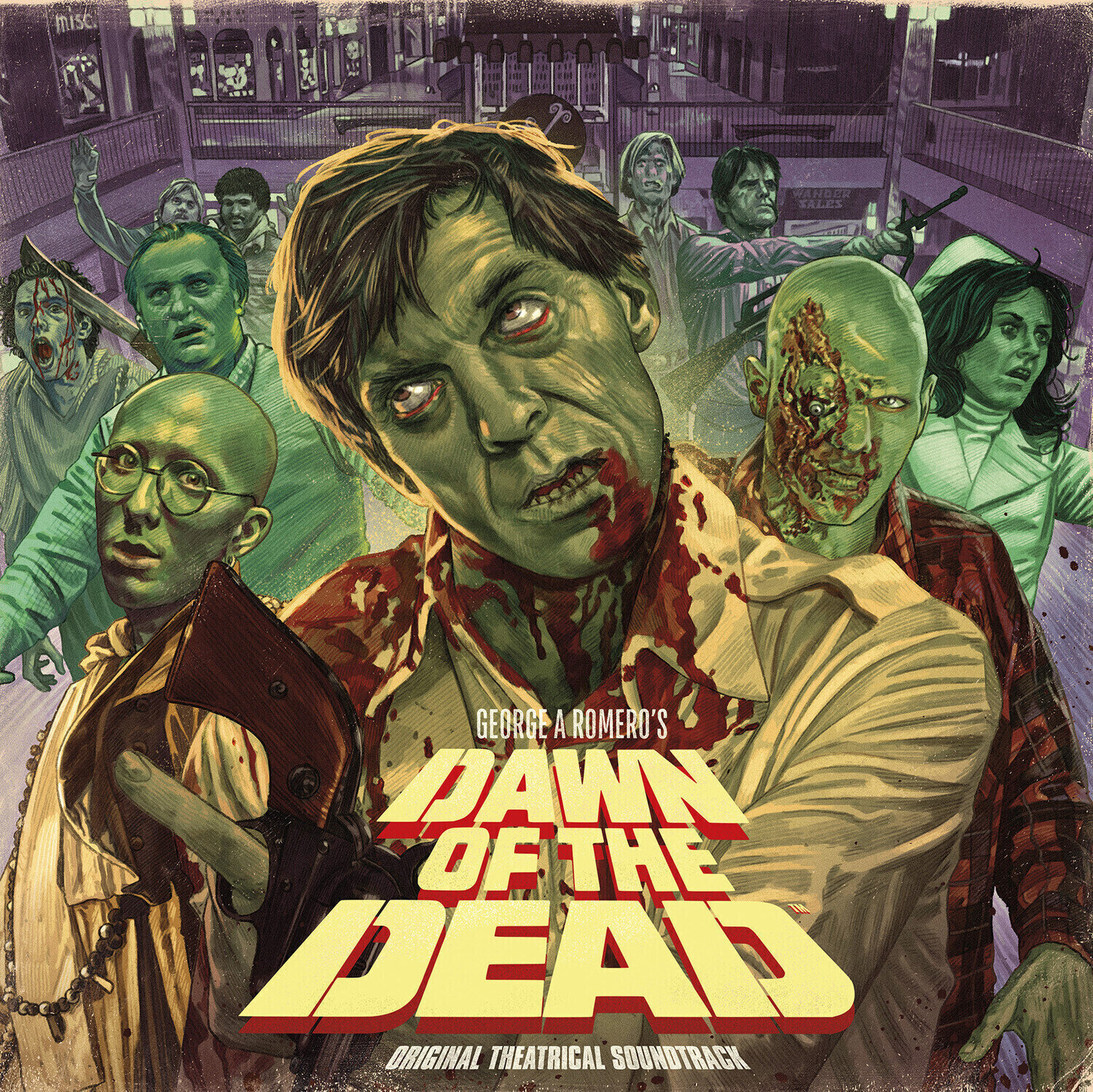 LP ploča Various Artists - Dawn Of The Dead (Library Cues) (Reissue) (O.S.T.) (Green Coloured) (180 g) (3 LP)