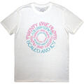 Twenty One Pilots Circular White M Camiseta de manga corta