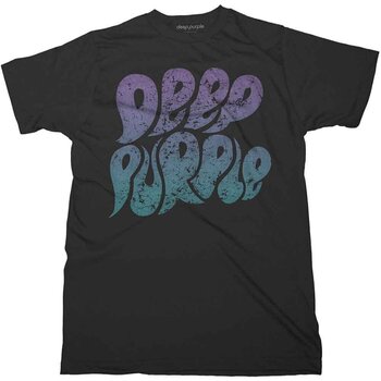 T-shirt Deep Purple Bubble Logo Black L T-shirt - 1