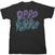 T-Shirt Deep Purple Bubble Logo Black 2XL T-Shirt