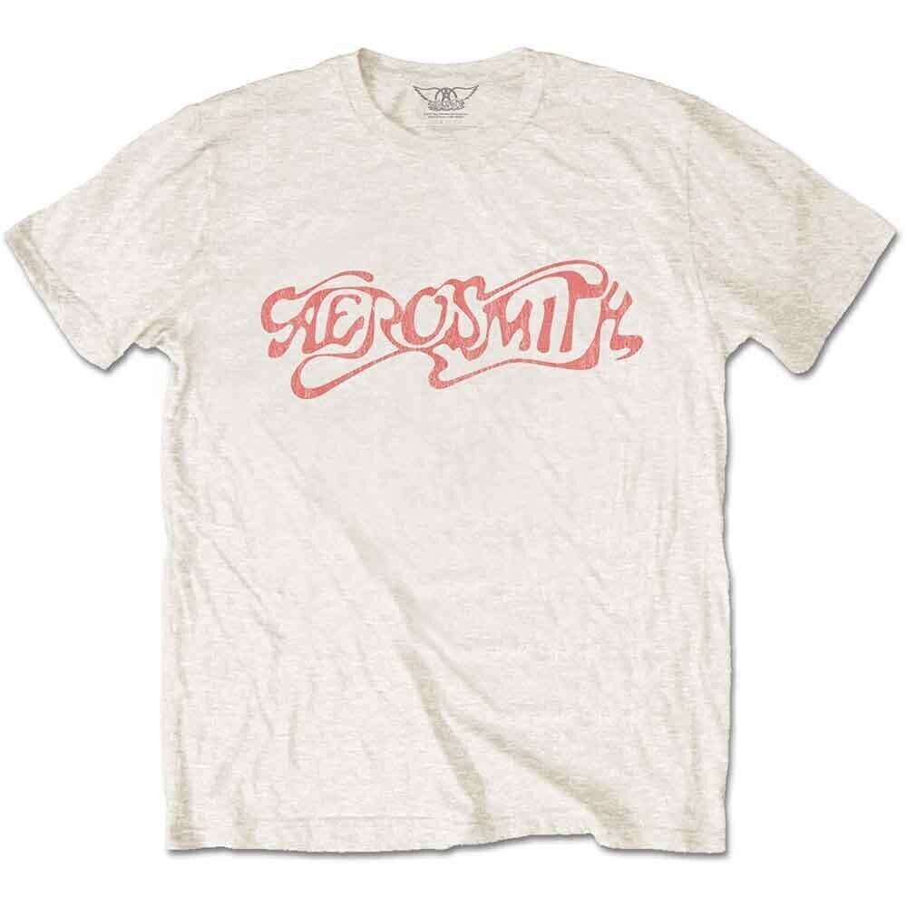 T-Shirt Aerosmith Classic Logo Natural 2XL T-Shirt