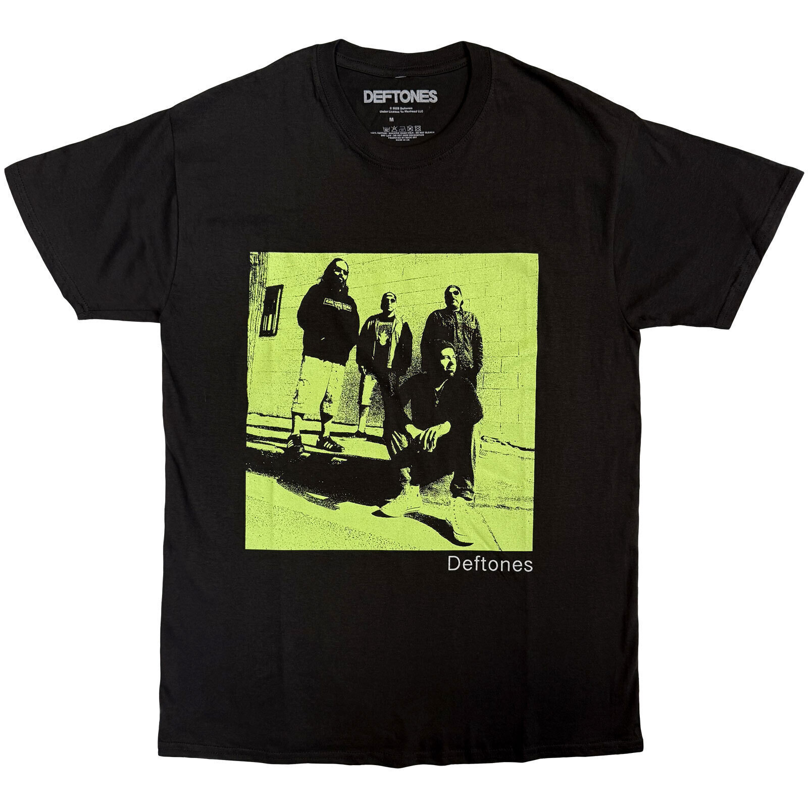 T-Shirt Deftones Green Photo Black L T-Shirt