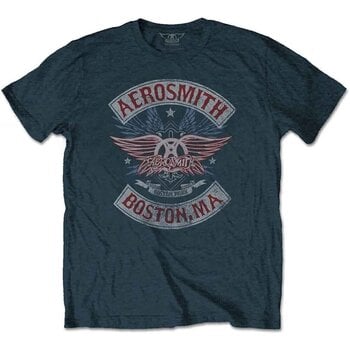 T-Shirt Aerosmith Boston Pride Denim Blue 2XL T-Shirt - 1