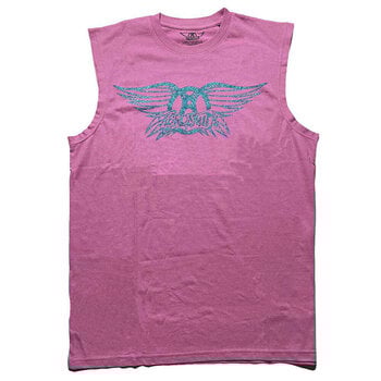 T-Shirt Aerosmith Glitter Print Logo Embellished Pink 2XL T-Shirt - 1