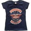 Aerosmith Boston Pride Navy Blue XL Moteriški Marškinėliai