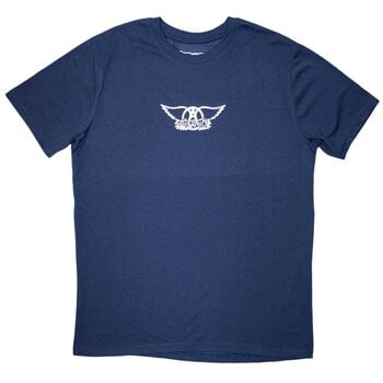 T-shirt Aerosmith Mini Wings Logo Denim Blue 2XL T-shirt - 1