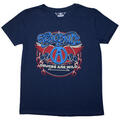 Aerosmith Rainbow Spade Denim Blue L Dámské Tričko