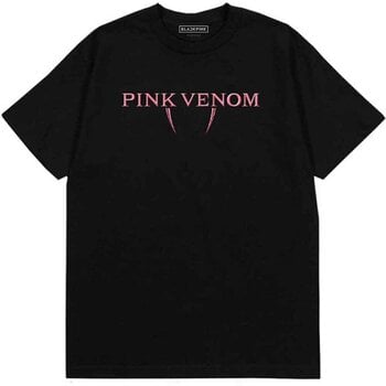 T-Shirt BLACKPINK Pink Venom Logo (Back Print) Black M T-Shirt - 1