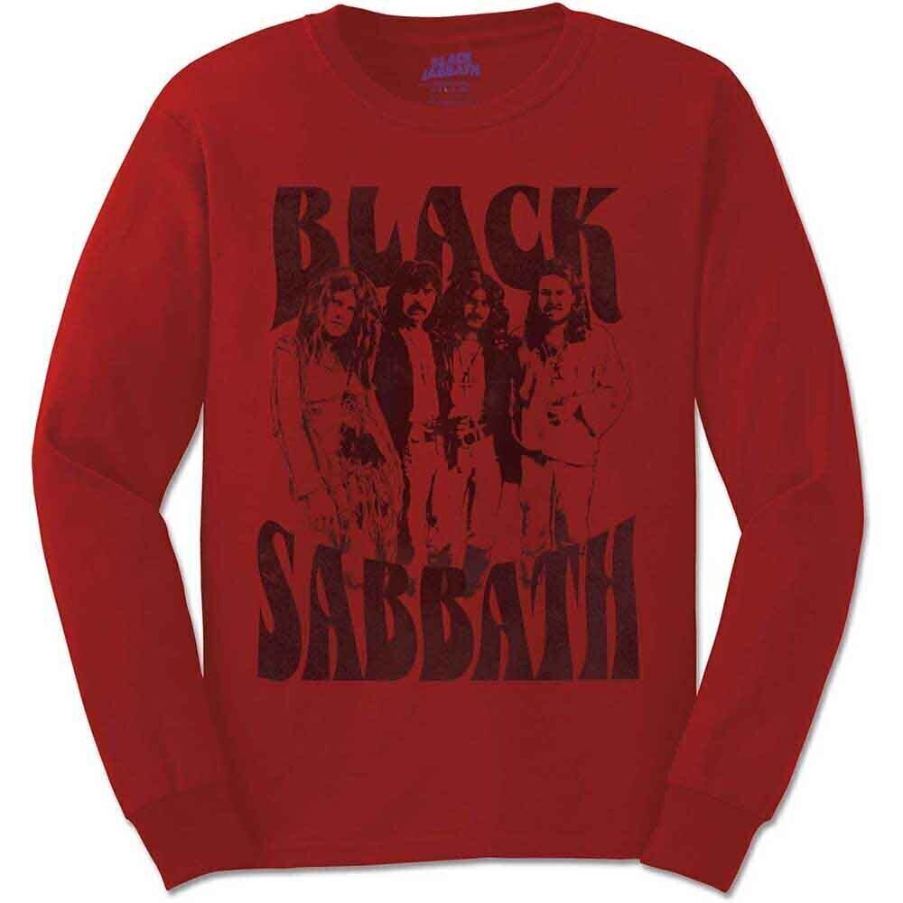 T-Shirt Black Sabbath Band and Logo Red 2XL T-Shirt
