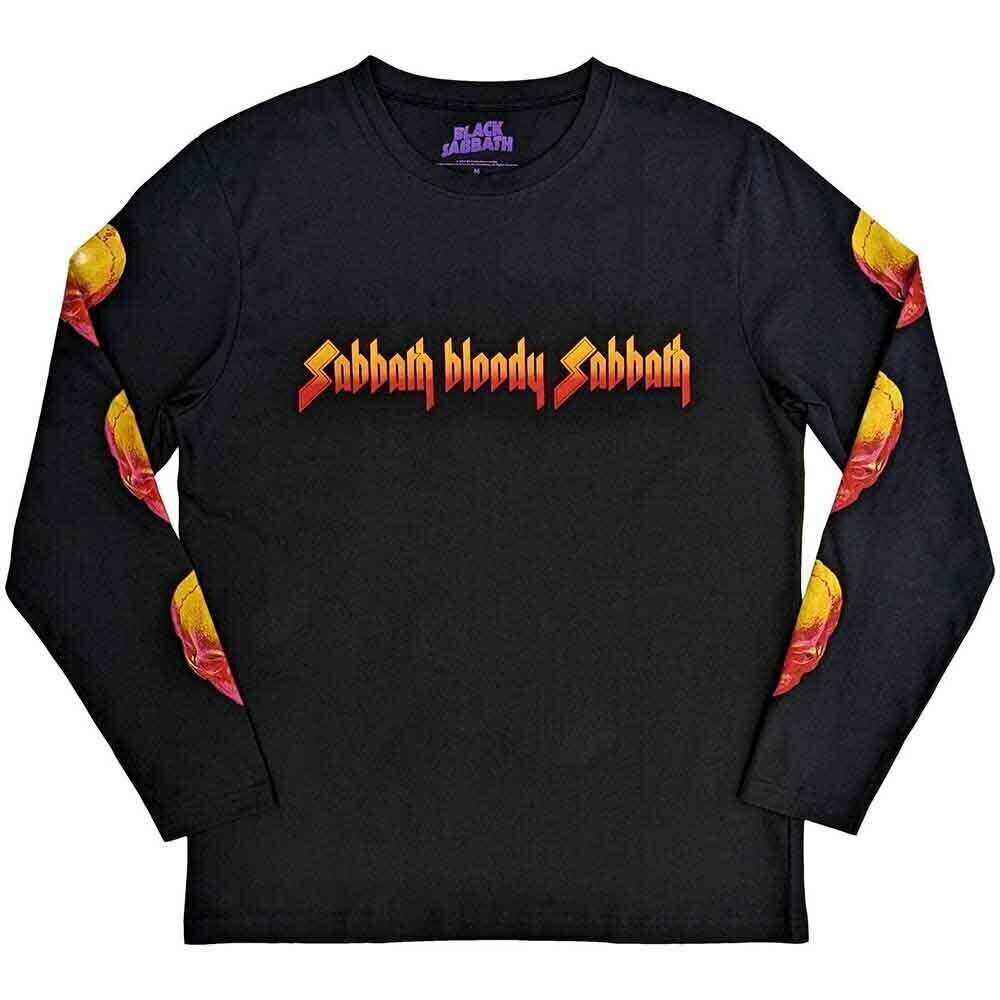T-Shirt Black Sabbath Bloody Sabbath Back & Sleeve Print Black L T-Shirt