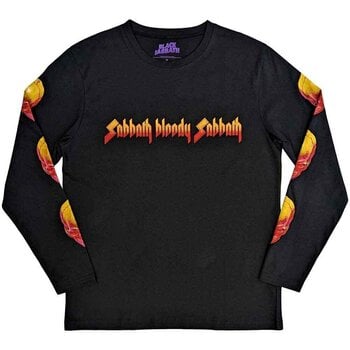 T-Shirt Black Sabbath Bloody Sabbath Back & Sleeve Print Black 2XL T-Shirt - 1