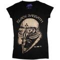 Black Sabbath US Tour 1978 Skinny Fit Black L Dames Shirt