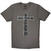 T-shirt Black Sabbath Cross Charcoal Grey S T-shirt