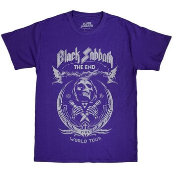 T-shirt Black Sabbath The End Mushroom Cloud Purple L T-shirt - 1