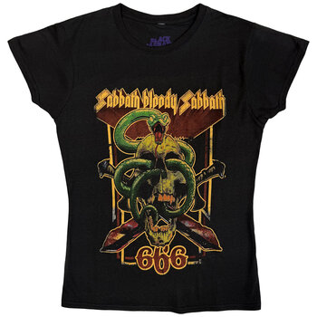 Skjorta Black Sabbath Bloody Sabbath 666 Black S Dam Skjorta - 1