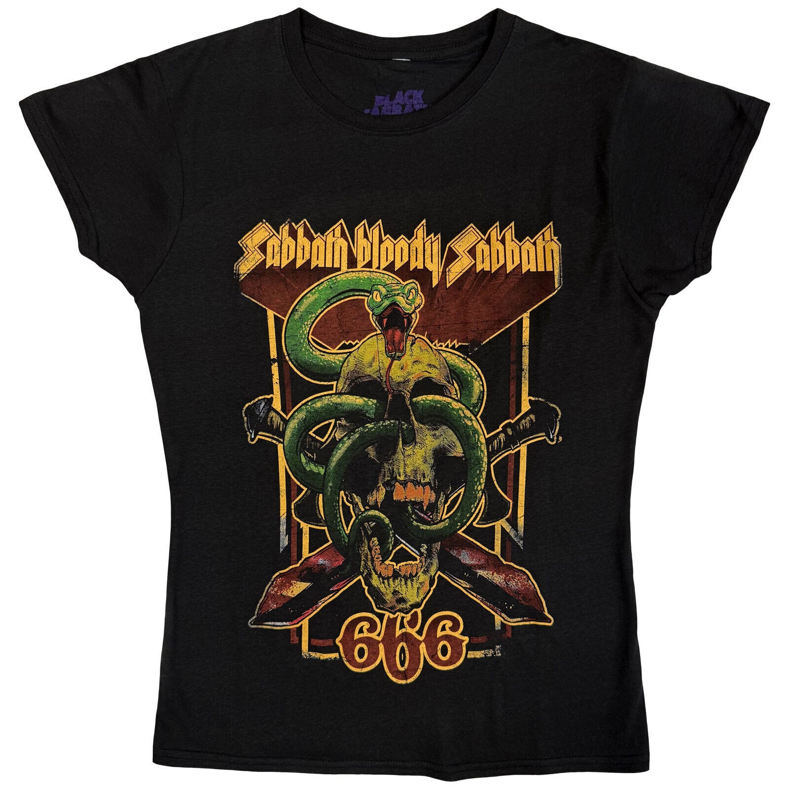 T-skjorte Black Sabbath Bloody Sabbath 666 Black 2XL Ladies T-skjorte