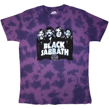 Koszulka Black Sabbath Band & Logo Wash Collection Purple M Koszulka - 1