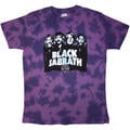Black Sabbath Band & Logo Wash Collection Morado M Camiseta de manga corta