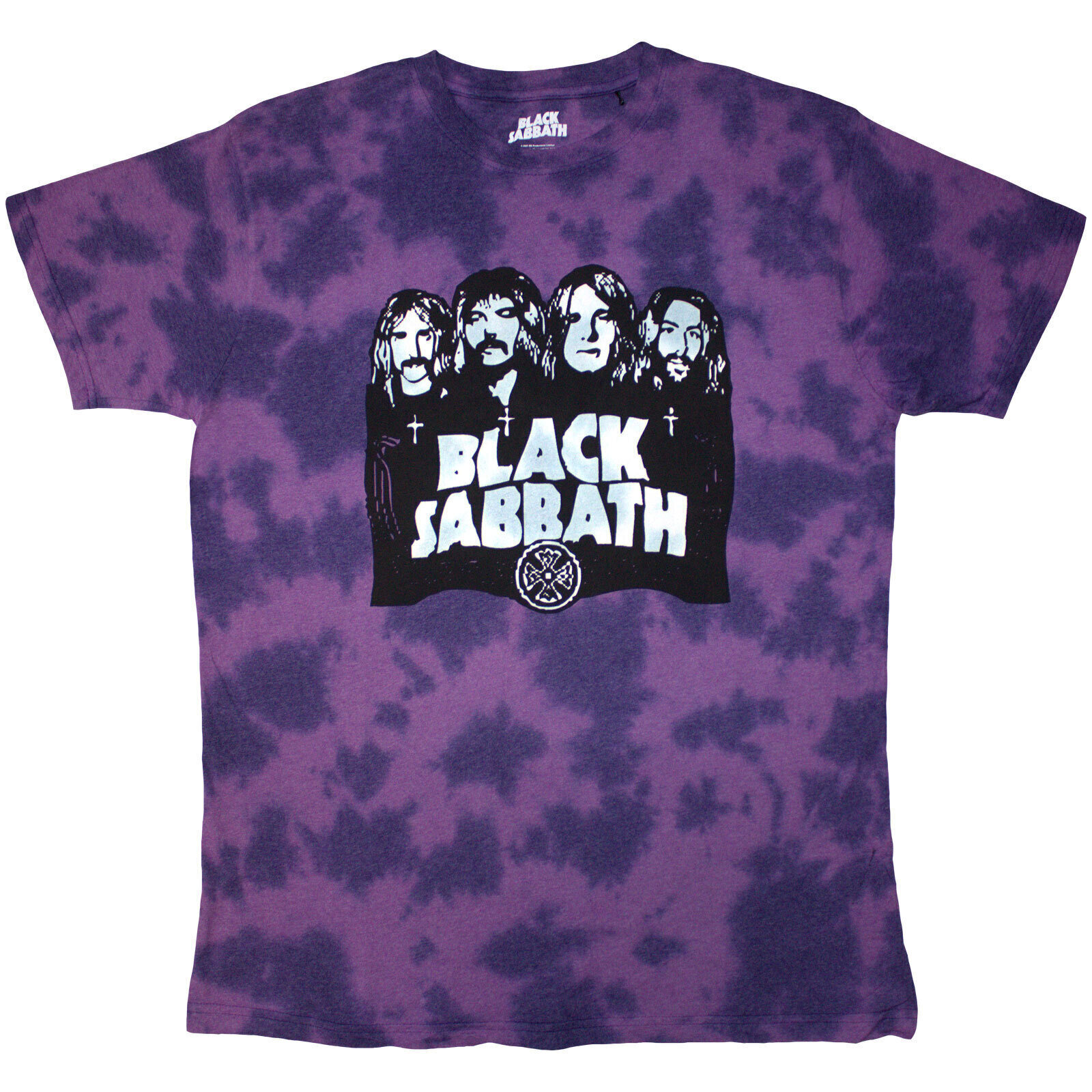 T-shirt Black Sabbath Band & Logo Wash Collection Purple XL T-shirt
