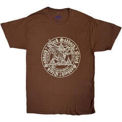 T-Shirt Black Sabbath Henry Pyramid Emblem Chocolate Brown XL T-Shirt
