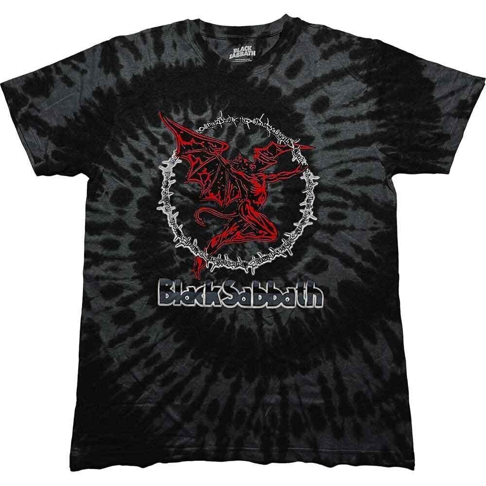Skjorte Black Sabbath Red Henry Wash Collection Black 2XL Skjorte
