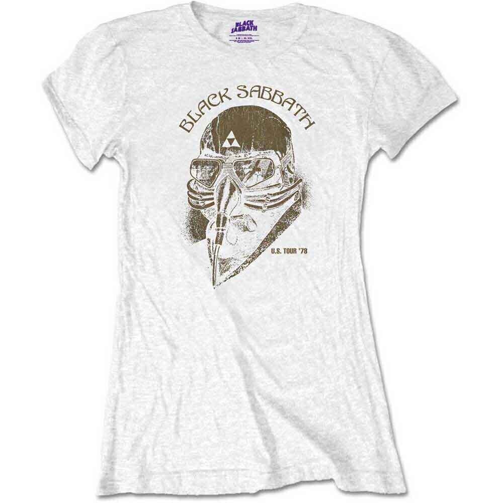 Tricou Black Sabbath US Tour 1978 White M Damă Tricou