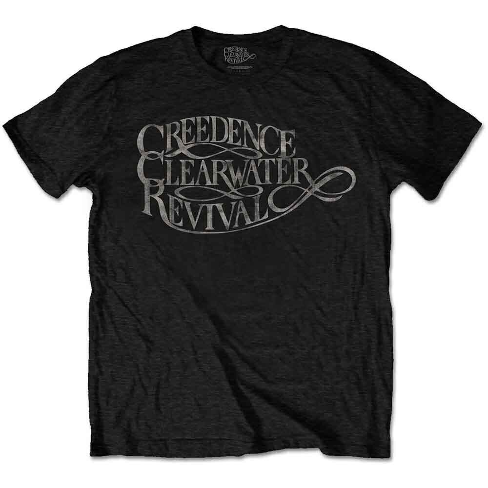 Skjorte Creedence Clearwater Revival Vintage Logo Black S Skjorte