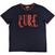 Koszulka The Cure Logo Ringer Navy Blue L Koszulka