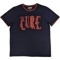 The Cure Logo Ringer Navy Blue XL Shirt