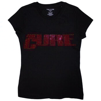 T-shirt The Cure Logo Embellished Black M Femme T-shirt - 1