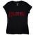 T-shirt The Cure Logo Embellished Black XL Feminino T-shirt