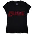 The Cure Logo Embellished Black XL De mujer Camiseta de manga corta
