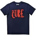 The Cure Logo Navy Blue M T-särk