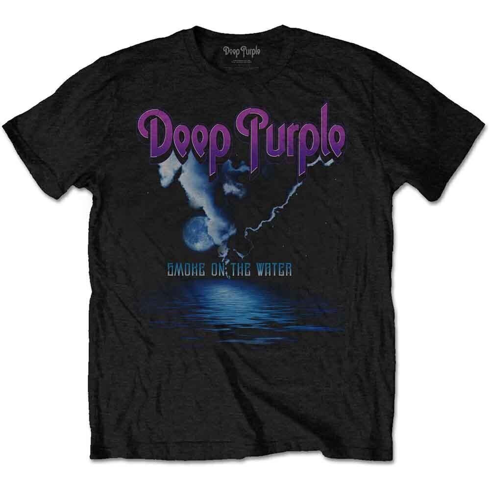 T-Shirt Deep Purple Smoke On The Water Black M T-Shirt