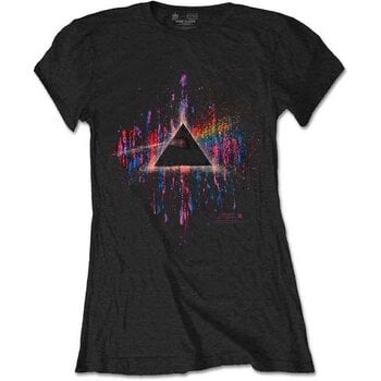 Camiseta de manga corta Pink Floyd Dark Side of the Moon Pink Splatter Black L De mujer Camiseta de manga corta - 1