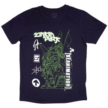 T-shirt Linkin Park Reanimation Robot Sketch Navy Blue L T-shirt - 1