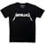 T-Shirt Metallica Logo Black 2XL T-Shirt