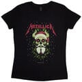 Metallica Santa Horns Camiseta de manga corta Black M De mujer