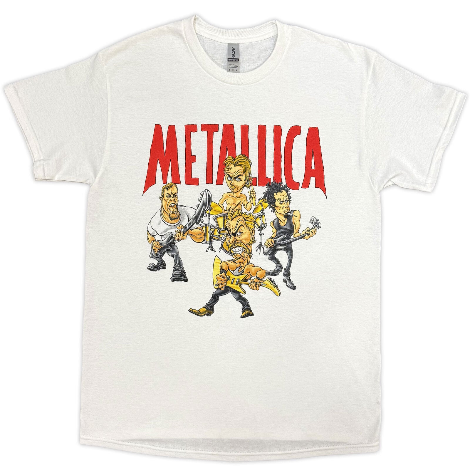 T-Shirt Metallica Load Chavez Cartoon Uni White M T-Shirt