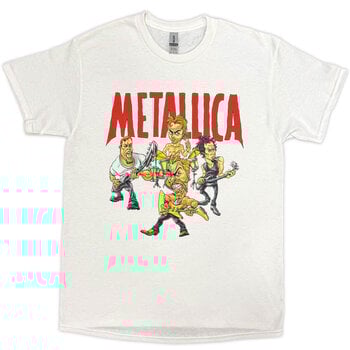 T-shirt Metallica Load Chavez Cartoon Uni White 2XL T-shirt - 1