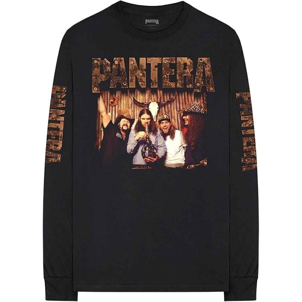 T-Shirt Pantera Bong Group Sleeve Print Black L T-Shirt
