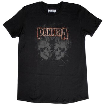 Skjorte Pantera Watermarked Skulls Black XL Skjorte - 1