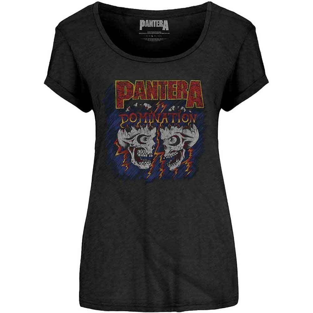 T-shirt Pantera Domination Black 2XL Feminino T-shirt