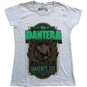 T-skjorte Pantera Snakebite XXX Label Heather Grey XL Ladies T-skjorte - 1