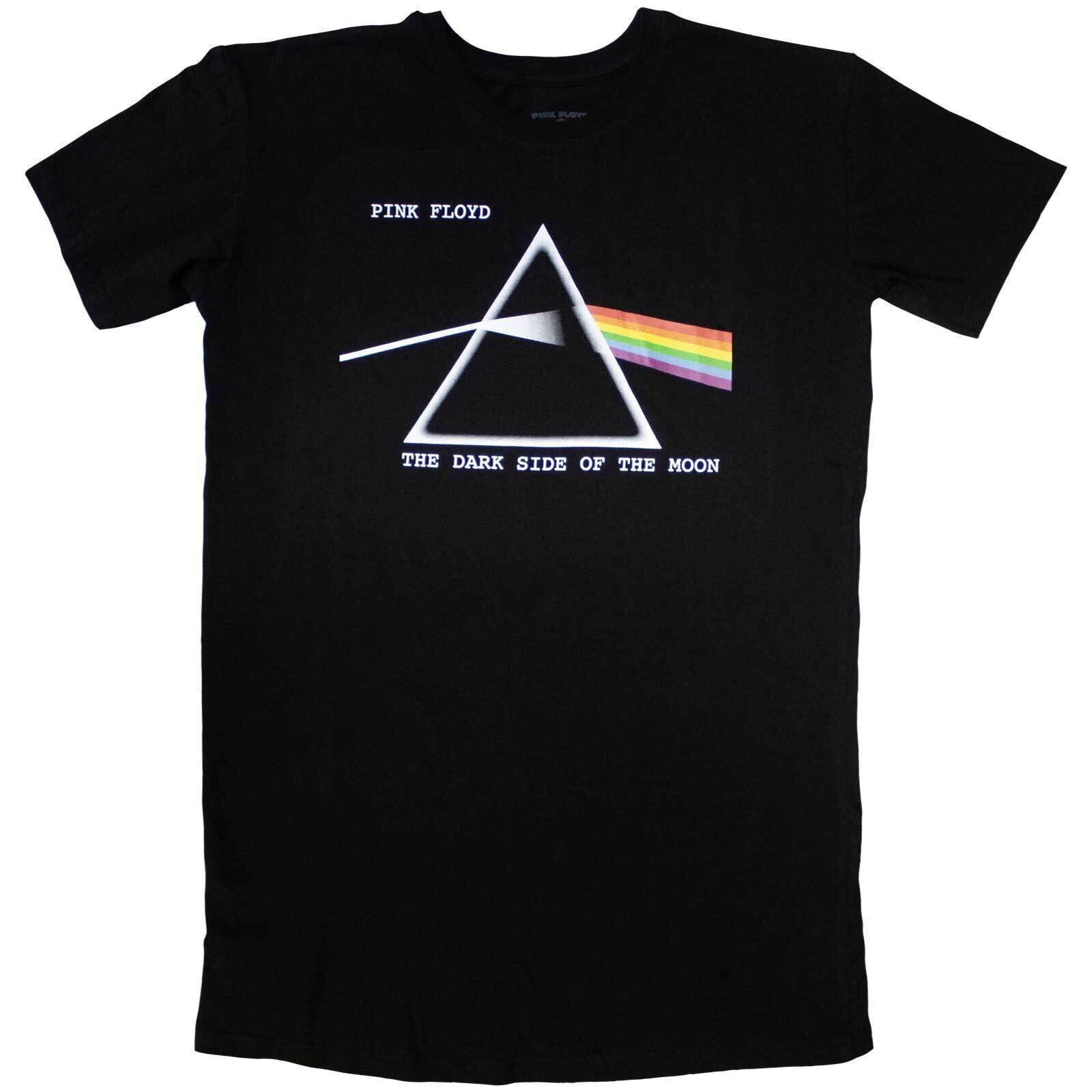 Camiseta de manga corta Pink Floyd Dark Side Of The Moon Courier Dress Black XL De mujer Camiseta de manga corta