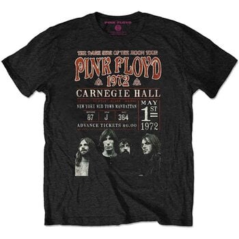 T-Shirt Pink Floyd Carnegie '72 Black XL T-Shirt - 1