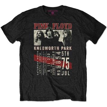 T-shirt Pink Floyd Knebworth '75 Black 2XL T-shirt - 1