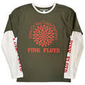 Pink Floyd Shine On Sleeve Print Green & White L T-Shirt