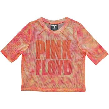 Tricou Pink Floyd Stacked Logo Mesh Pink M Damă Tricou - 1